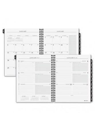 Julian - Weekly, Monthly - 1.1 Year - January 2016 till January 2017 - 7:00 AM to 6:00 PM 1 Week, 1 Month Double Page Layout - 6.87" x 8.75" - White - Paper - aag7090810